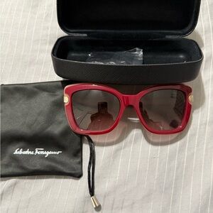 Salvatore Ferragamo Bold Red Sunglasses